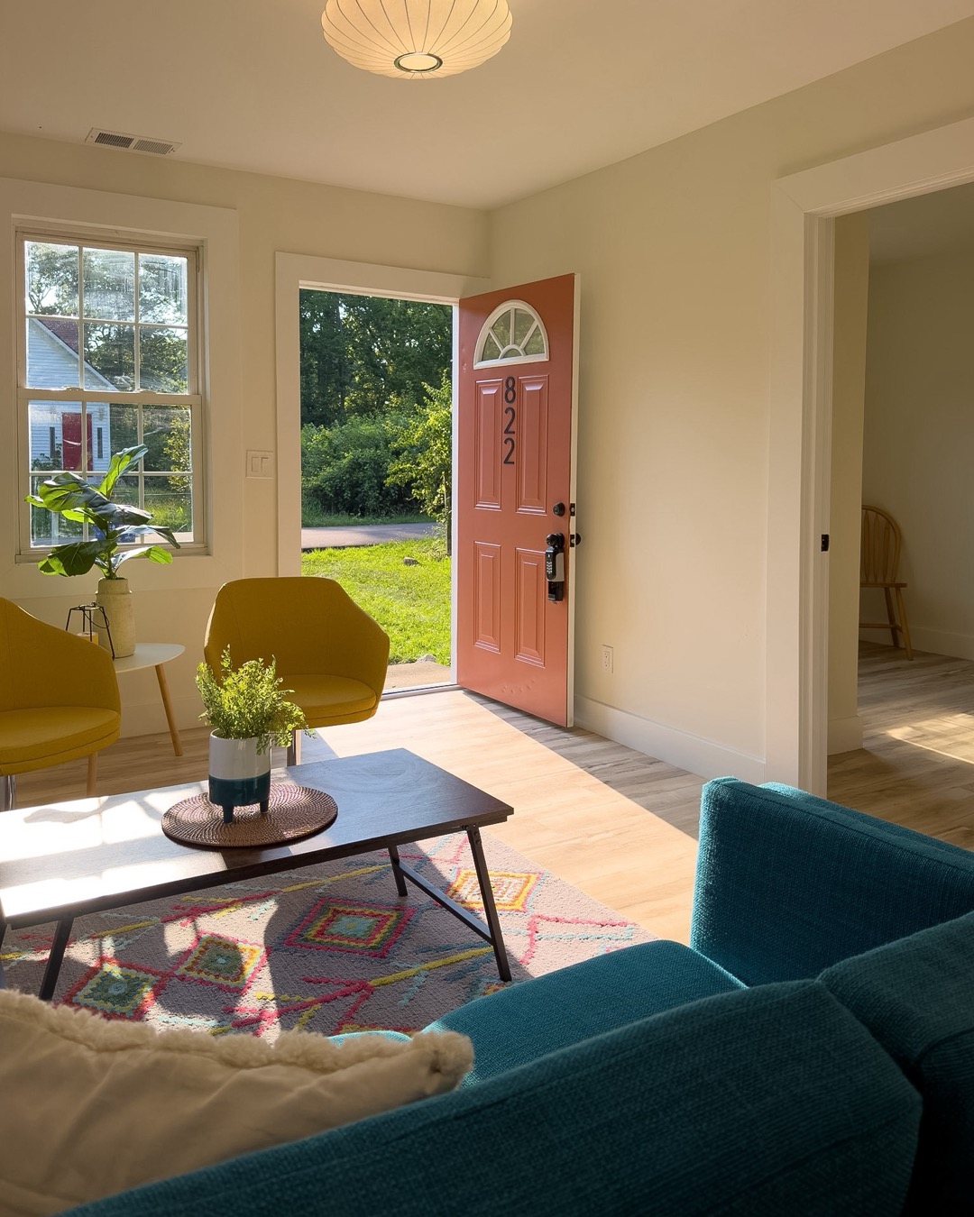 Approach to the front door